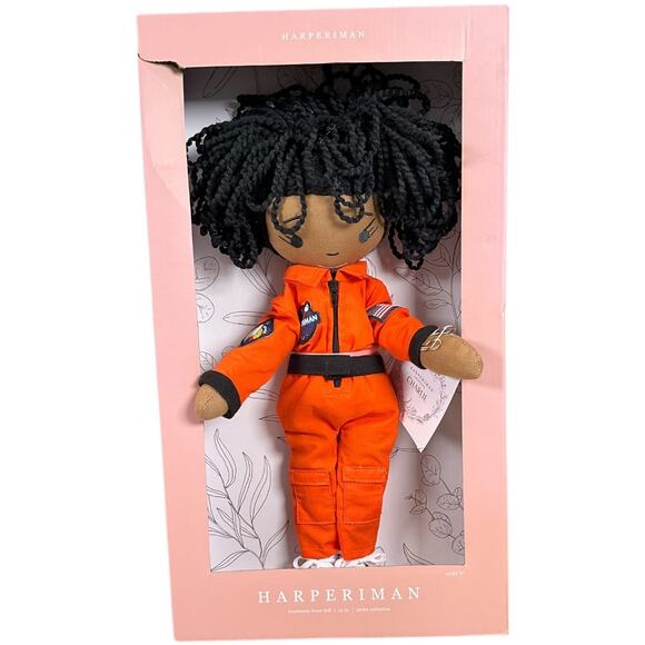 Harperiman Charlie 14'' Handmade Linen Plush Outer Space Doll New In Box - Picture 1 of 10